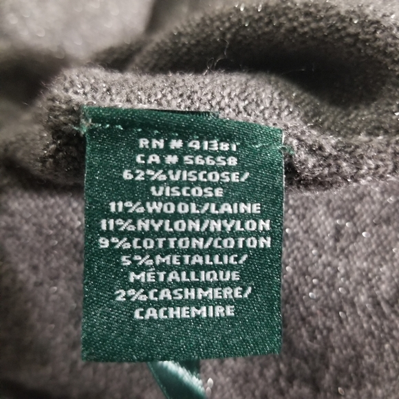 Lauren Ralph Lauren Gray Sparkle Sleeveless Shirt - Picture 7 of 8